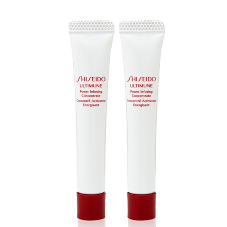 SHISEIDO,Ultimune Power Infusing Concentrate 5 ml ,เซรั่มชะลอริ้วรอย, แพ็คคู่ Ultimune Power Infusing Concentrate 5 ml X 2,